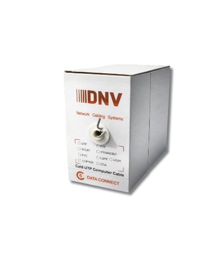 Cable Cat 6 Dnv 0.56mm 24 Awg Gris CCA (DNV-CAT 6-CCA)